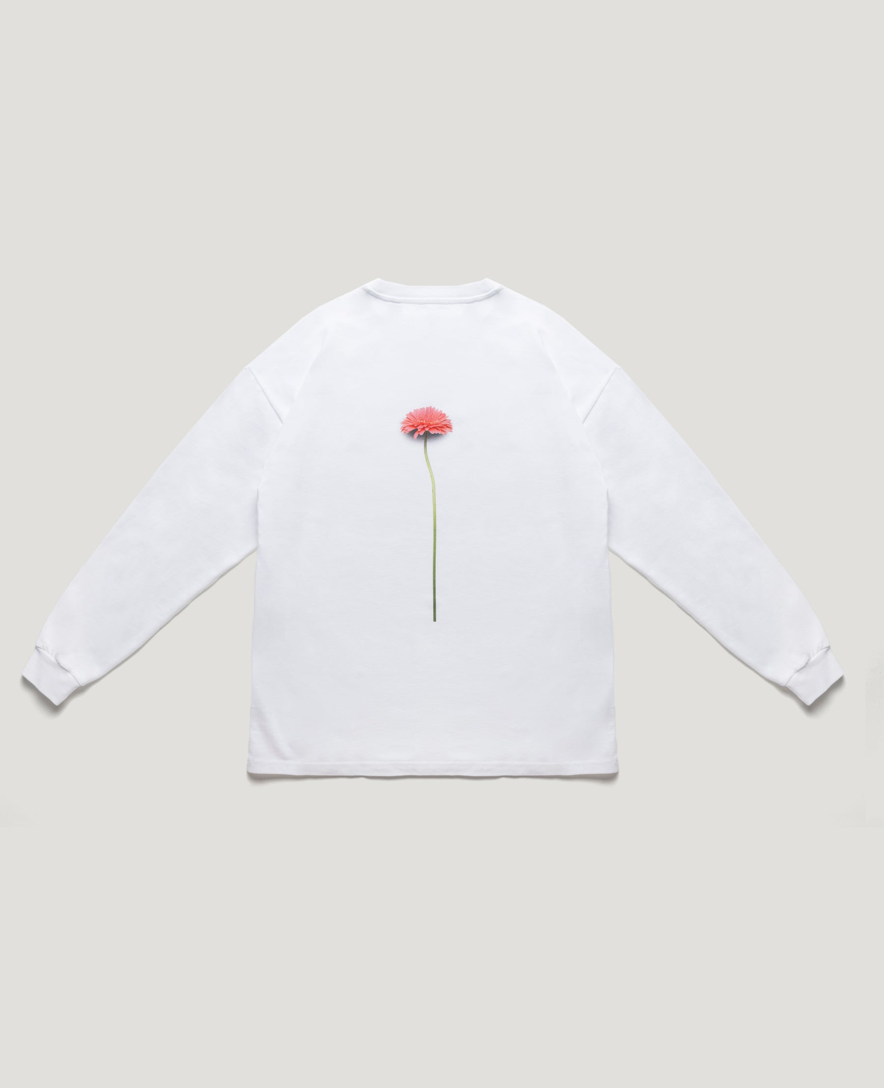 LONG-SLEEVE FLOWER WHITE