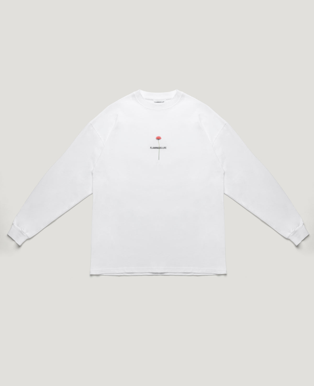 LONG-SLEEVE FLOWER WHITE