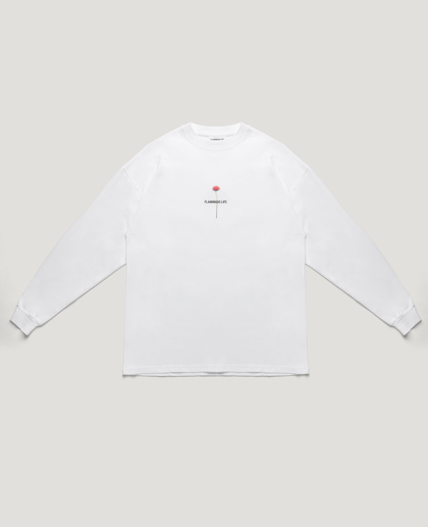 LONG-SLEEVE FLOWER WHITE